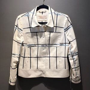 Tory Burch jacket with unique fabric